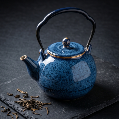 Speckled Midnight Blue Ceramic Tea Set
