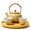 Speckled Sandstone and Amber Ceramic Tea Set