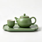 Matte Sage Ceramic Tea Service