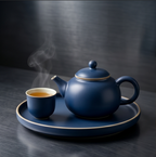 Midnight Blue Ceramic Tea Set