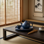 Midnight Blue Ceramic Tea Set