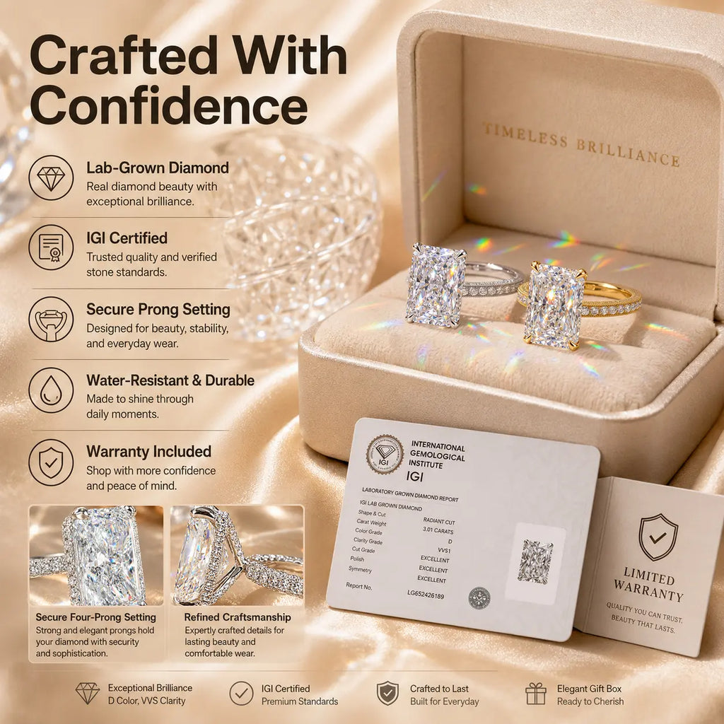 A Timeless Lab-Grown Diamond Ring Designed To Make Every Moment Feel Luxurious-Last Day Sale-90% OFF🔥