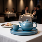 Fluted Celadon Porcelain Tea Set