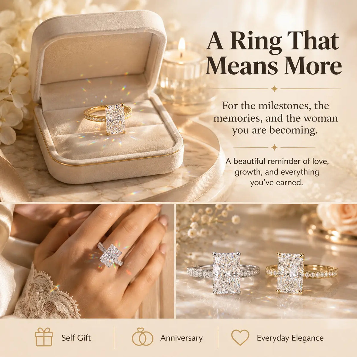 A Timeless Lab-Grown Diamond Ring Designed To Make Every Moment Feel Luxurious-Last Day Sale-90% OFF🔥