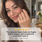 A Stunning Marquise Lab Diamond Ring Designed To Make Your Hands Look More Elegant — With Romantic Floral Details And Luxury Sparkle You'll Love Every Day-Last Day Sale-90% OFF🔥