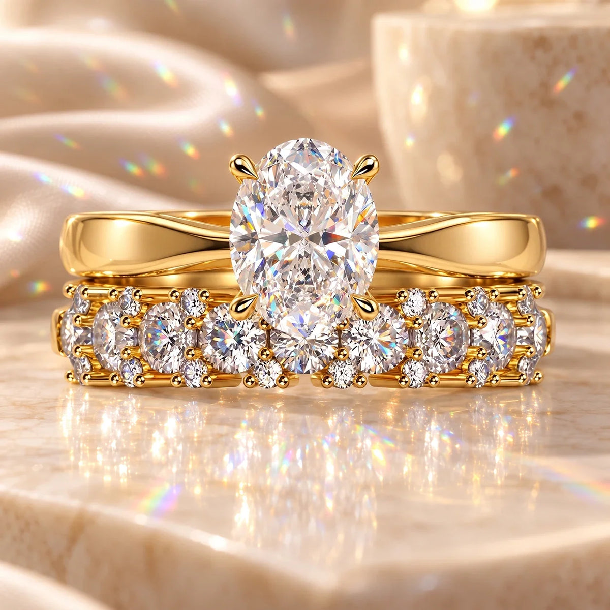 A Timeless Diamond Ring Stack Designed To Celebrate Your Forever Moments-Last Day Sale-90% OFF🔥