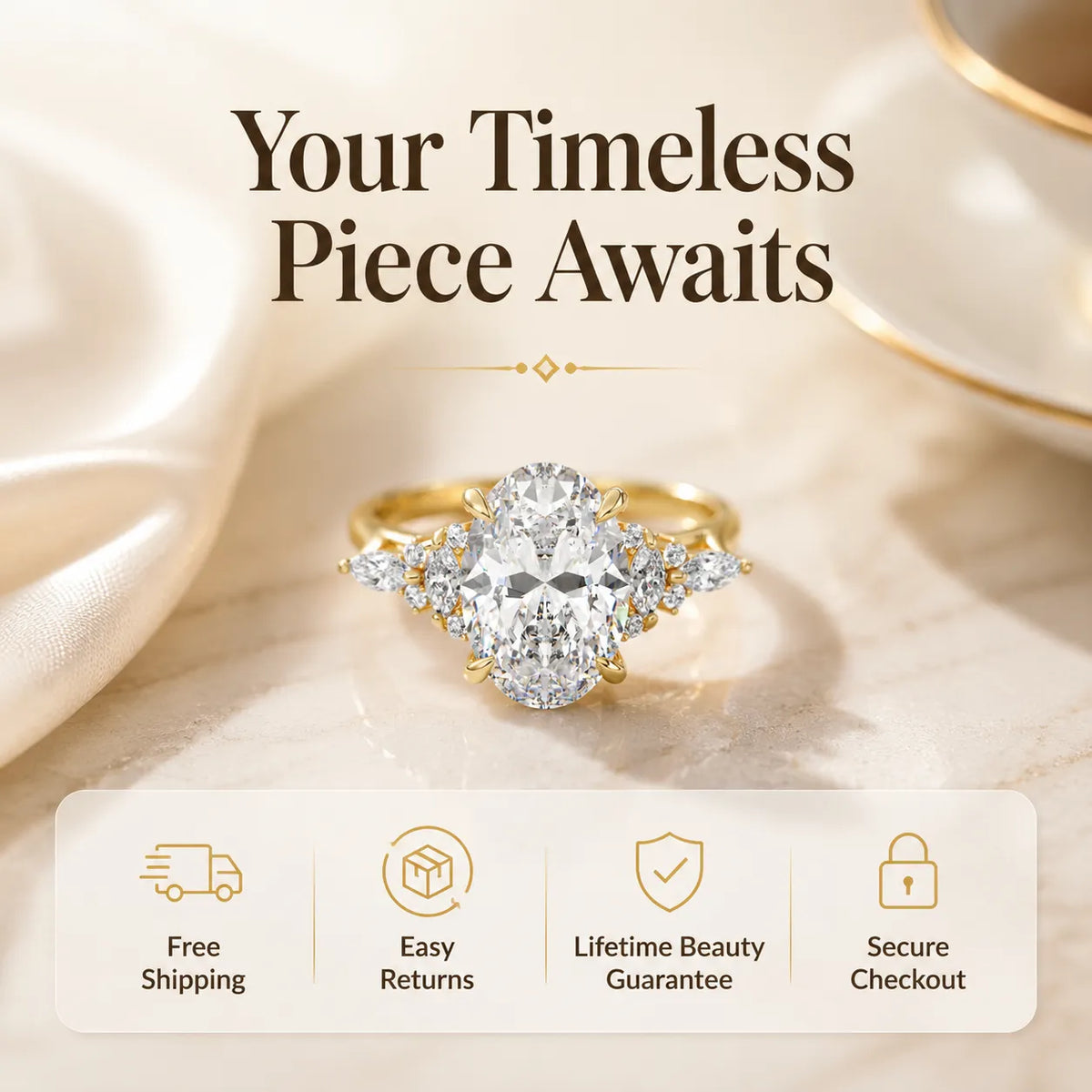 Snowflake Oval Ring — Anti-Pinching Comfort Fit Ring for Timeless Elegance -Last Day Sale-90% OFF🔥