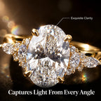 Snowflake Oval Ring — Anti-Pinching Comfort Fit Ring for Timeless Elegance -Last Day Sale-90% OFF🔥