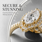 The Marquise Halo Ring Romantic Brilliance Designed For Your Forever Moment -Last Day Sale-90% OFF🔥