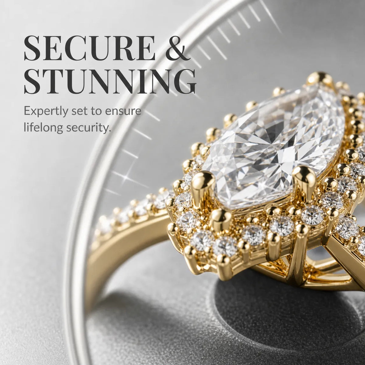The Marquise Halo Ring Romantic Brilliance Designed For Your Forever Moment -Last Day Sale-90% OFF🔥