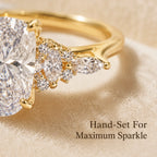 Snowflake Oval Ring — Anti-Pinching Comfort Fit Ring for Timeless Elegance -Last Day Sale-90% OFF🔥