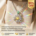 Elevate Your Daily Look — Asymmetric Daisy Pendant Necklace with Gemstone Accents | Last Day Sale 90% OFF🔥
